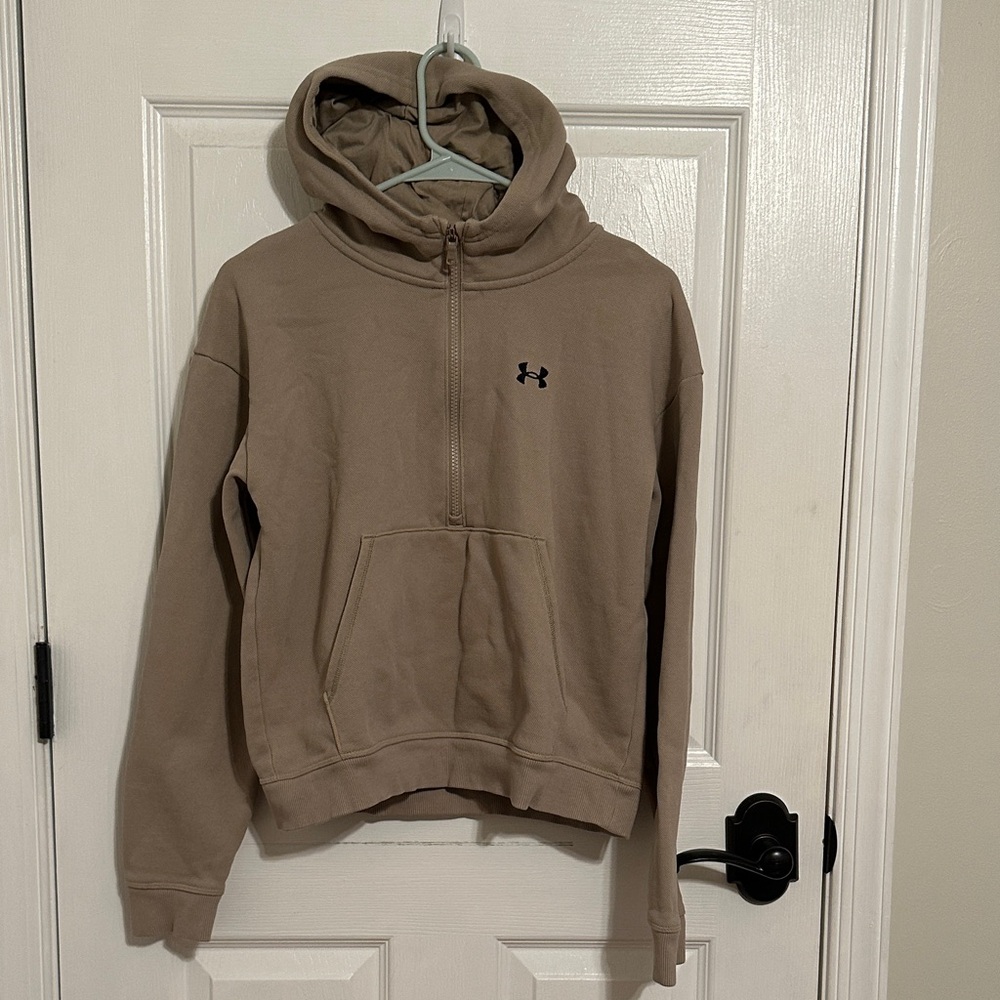 Under Armour Brown Half-Zip Hoodie